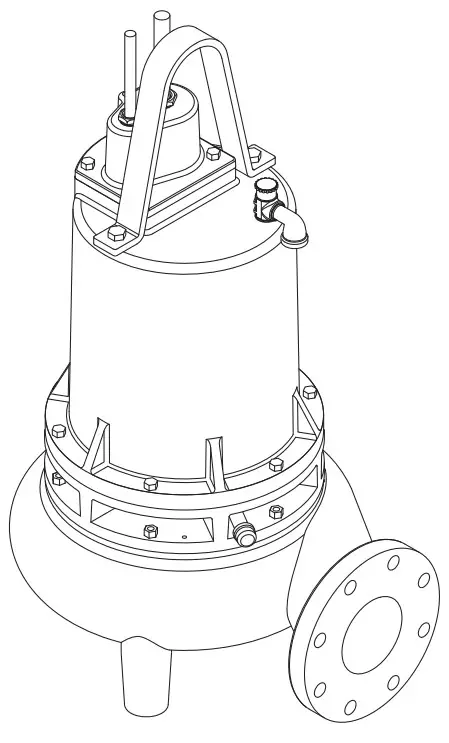 Power-Flo PFC4NC 4.5 15 HP 1750 RPM 60 Hz Submersible Solids Handling Pumps