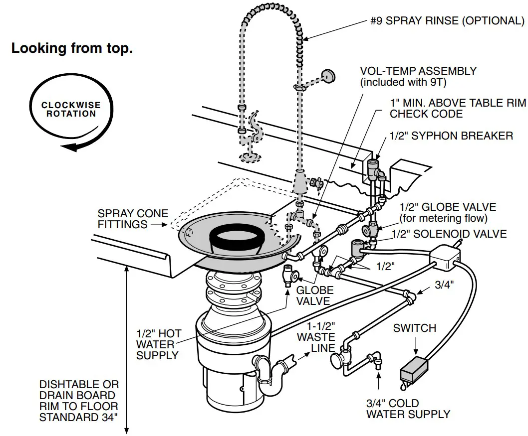 Waste King 1000 Commercial Disposer - CONE ASSEMBLY