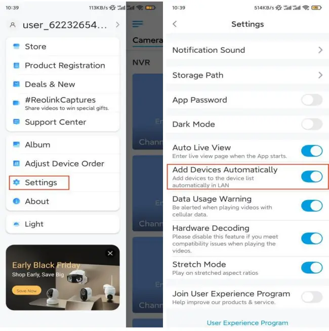 Add Device Automatically