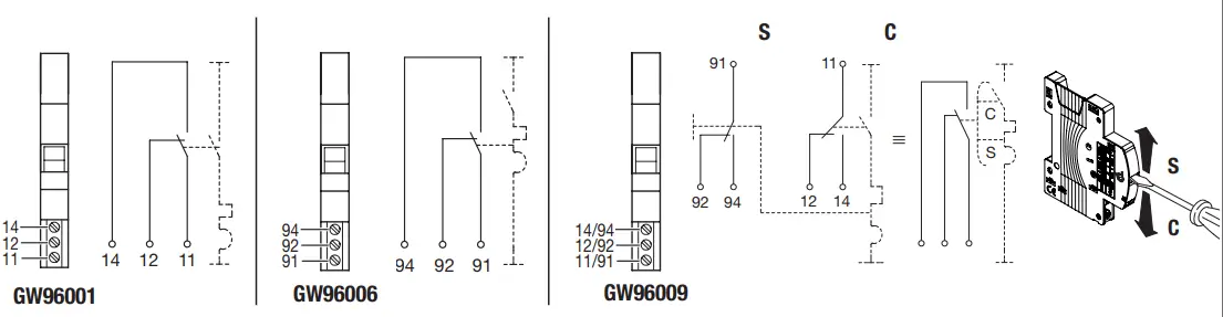 GEWISS-GW96001-Auxiliary-Contact-As-Auxiliary-Switch-0-5-TE-fig 6