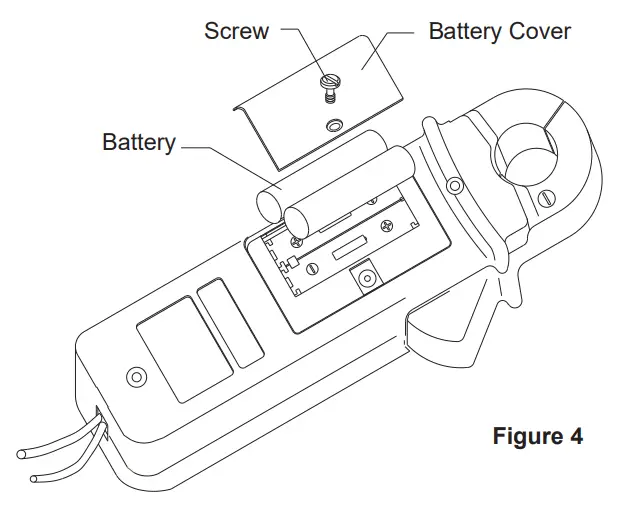 APPA 30R AC-DC Clamp Multimeter - Battery Cover