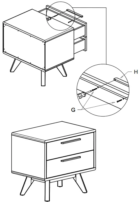 armen SETAHBDQN3A Astoria Series 3 Piece Bedroom Set - Figure10