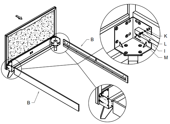 armen SETAHBDQN3A Astoria Series 3 Piece Bedroom Set - Figure4