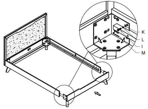armen SETAHBDQN3A Astoria Series 3 Piece Bedroom Set - Figure5