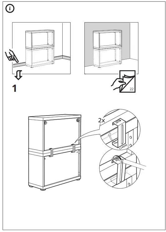 IKEA BESTÅ Shelving Unit with Door - Figure14