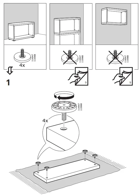 IKEA BESTÅ Shelving Unit with Door - Figure3