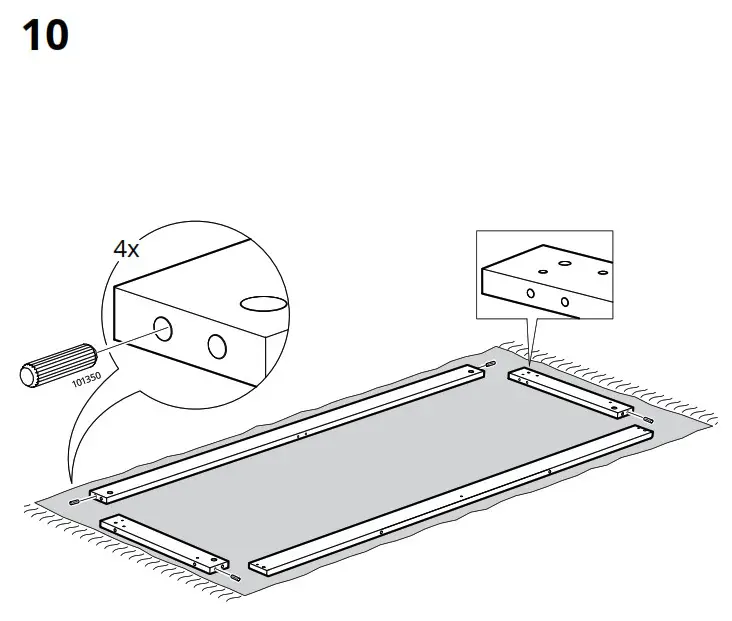 IKEA LANESUND Storage Combination Grey Brown - fig 11