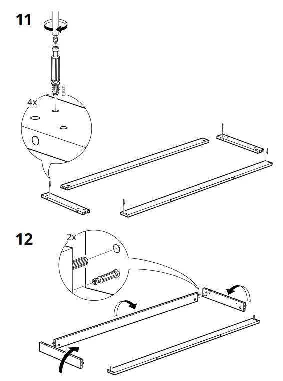 IKEA LANESUND Storage Combination Grey Brown - fig 12