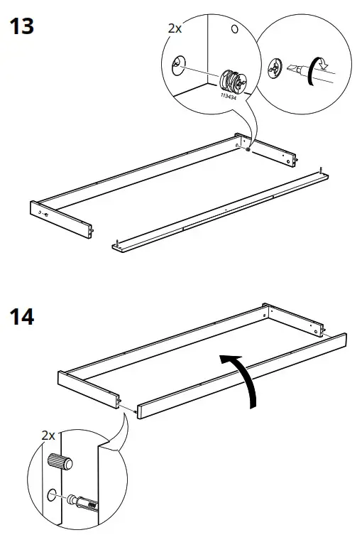 IKEA LANESUND Storage Combination Grey Brown - fig 14