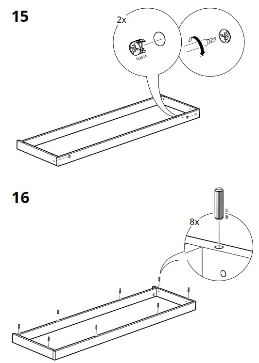 IKEA LANESUND Storage Combination Grey Brown - fig 15