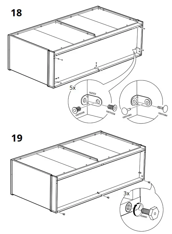 IKEA LANESUND Storage Combination Grey Brown - fig 16
