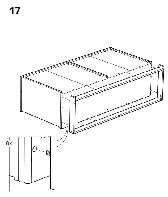 IKEA LANESUND Storage Combination Grey Brown - fig 16
