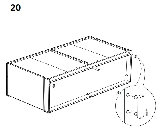 IKEA LANESUND Storage Combination Grey Brown - fig 17
