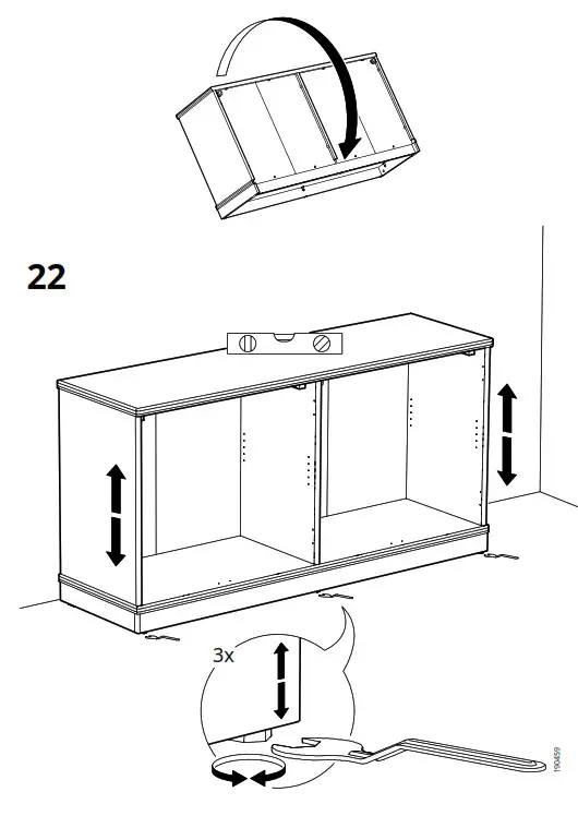 IKEA LANESUND Storage Combination Grey Brown - fig 18