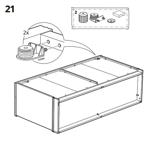 IKEA LANESUND Storage Combination Grey Brown - fig 18