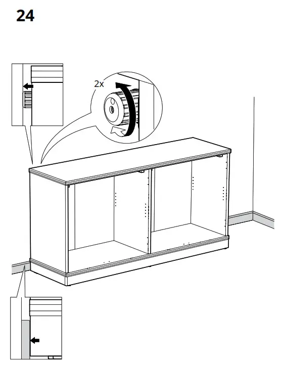 IKEA LANESUND Storage Combination Grey Brown - fig 21