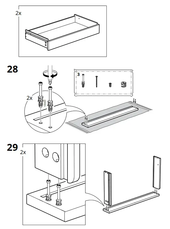 IKEA LANESUND Storage Combination Grey Brown - fig 24