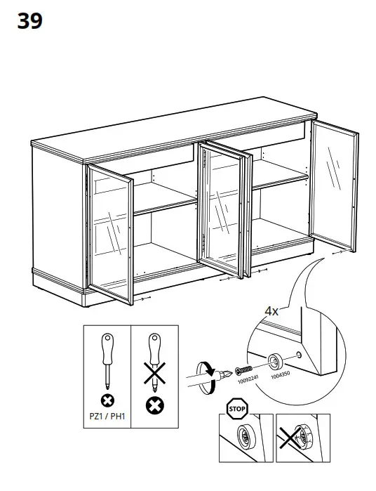 IKEA LANESUND Storage Combination Grey Brown - fig 33