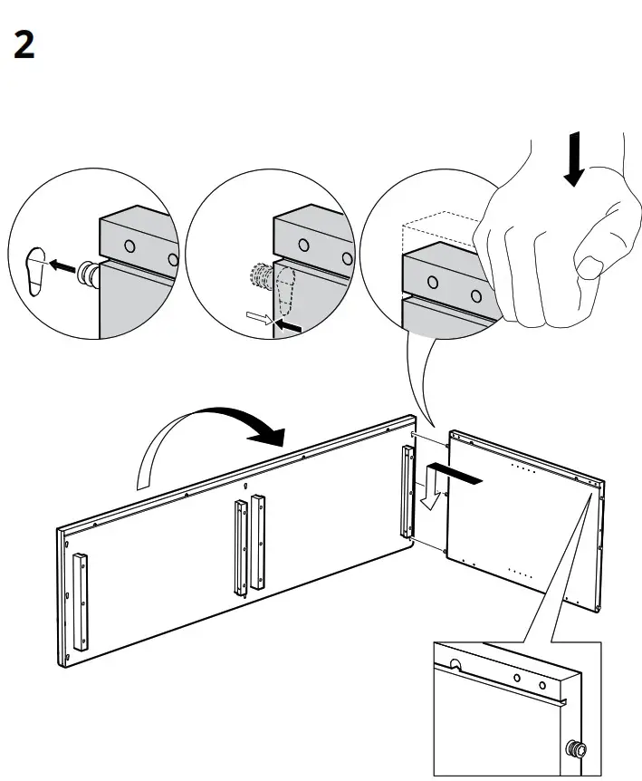 IKEA LANESUND Storage Combination Grey Brown - fig 5