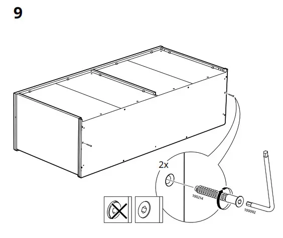 IKEA LANESUND Storage Combination Grey Brown - fig 9
