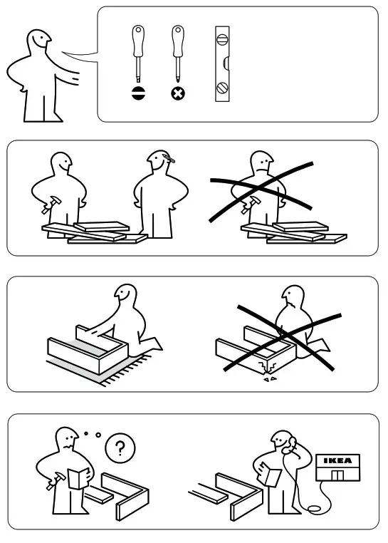 IKEA LANESUND Storage Combination Grey Brown - fig