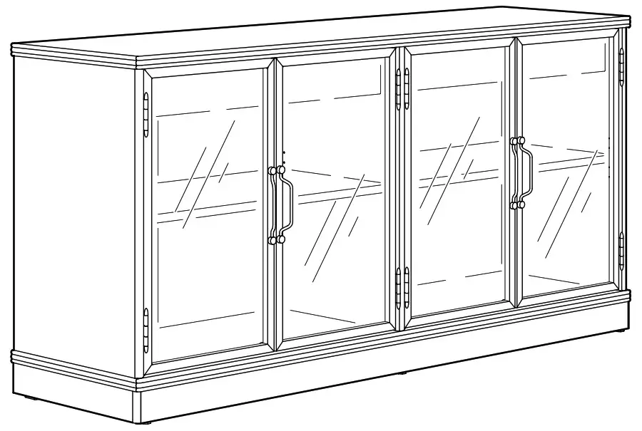 IKEA LANESUND Storage Combination Grey Brown