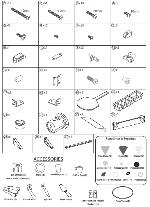 little tikes 657955 Pizza Restaurant - Fig2
