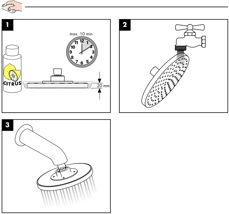 hansgrohe 27471000 Raindance Shower Head and Arm - CLEAN 2