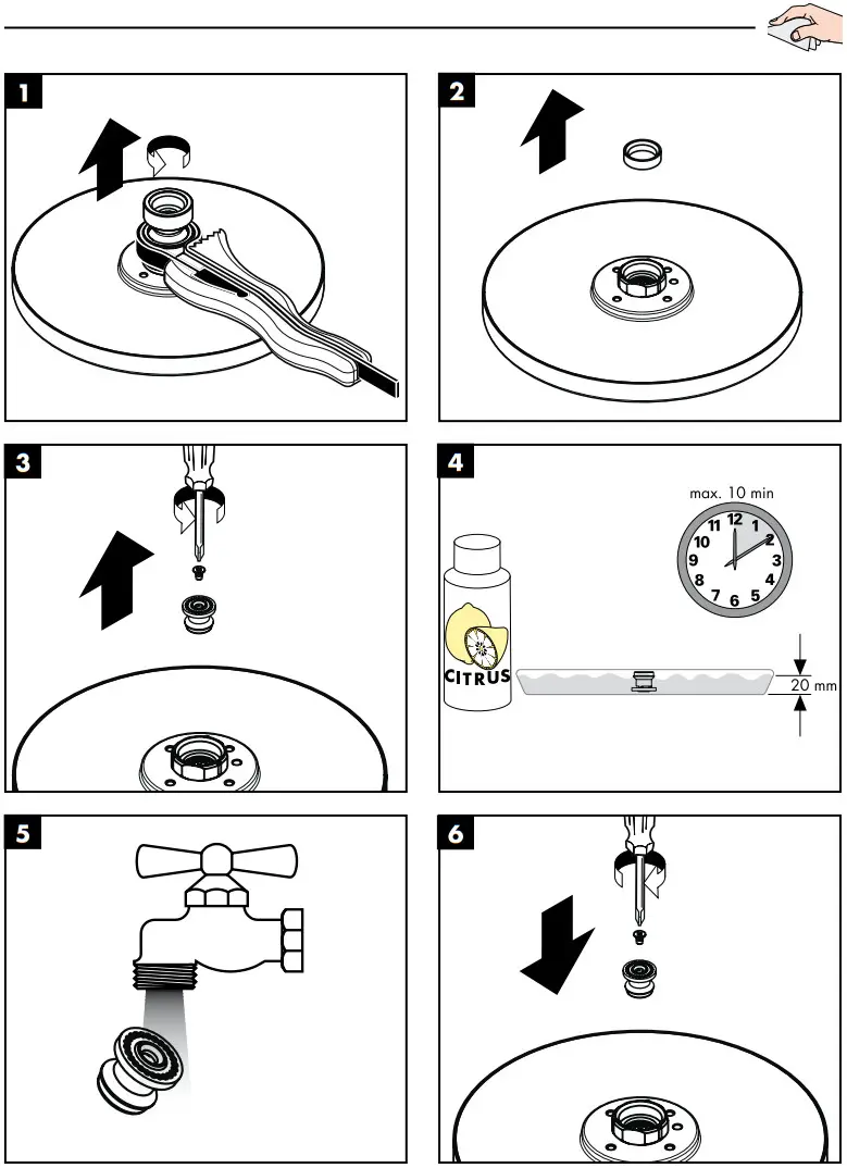 hansgrohe 27471000 Raindance Shower Head and Arm - CLEAN 3