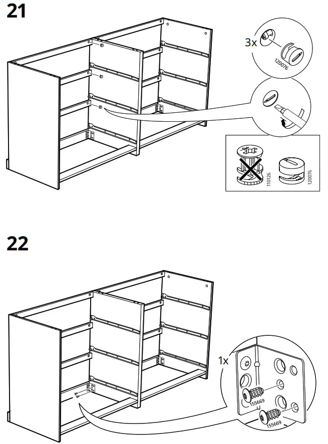IKEA 703 546 44 MALM Chest Of 6 Drawers - overview 20