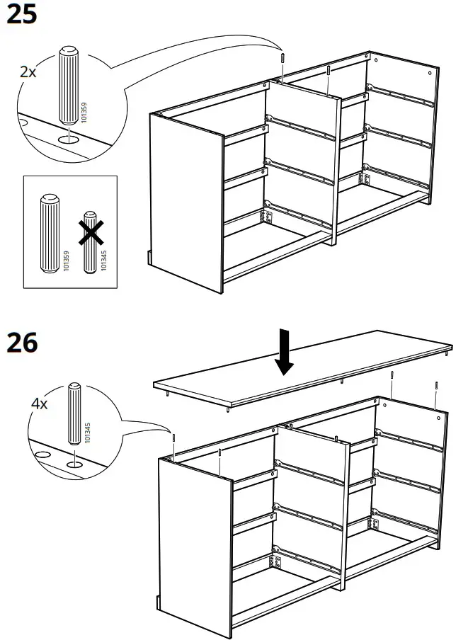IKEA 703 546 44 MALM Chest Of 6 Drawers - overview 22