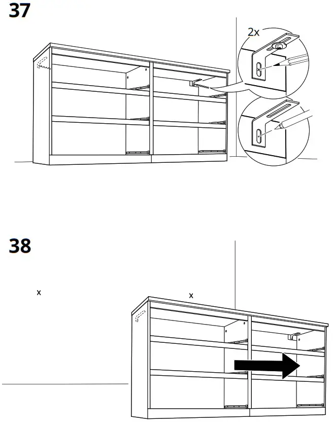 IKEA 703 546 44 MALM Chest Of 6 Drawers - overview 30