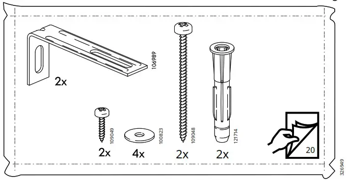IKEA 703 546 44 MALM Chest Of 6 Drawers - overview 6