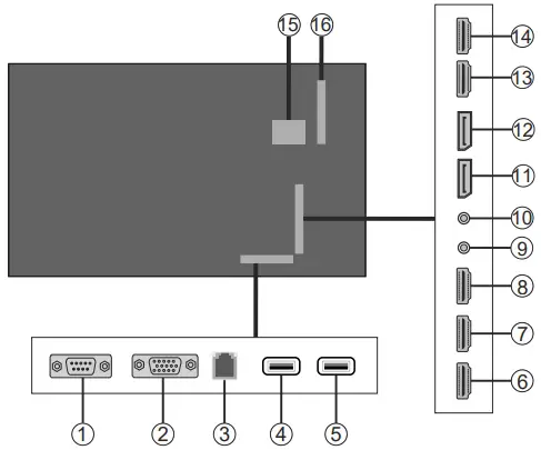 Kimex 163 8641 Professional Standard 86 Inch UHD 4K Monitor - General 1