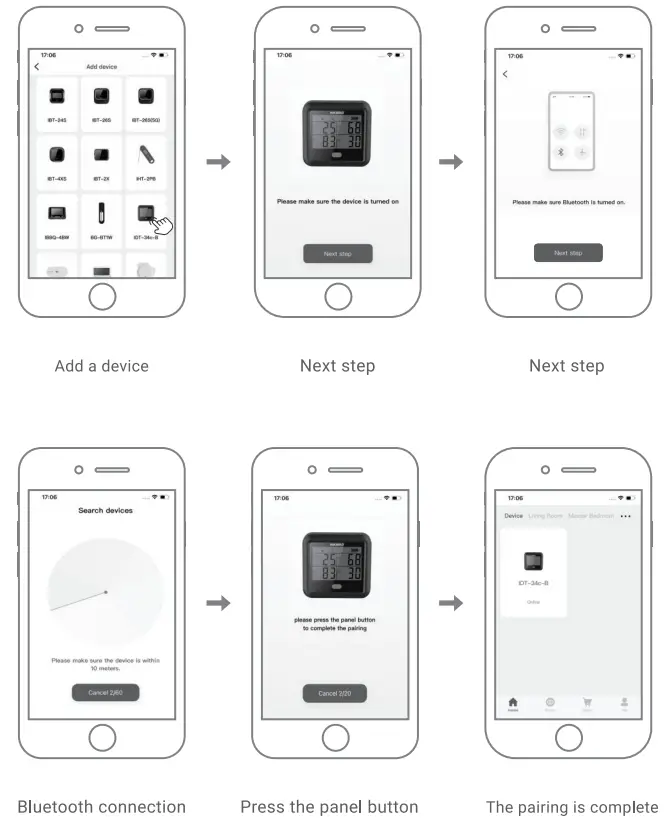 INKBIRD IDT 34c-B Wireless BBQ Thermometer - Apps