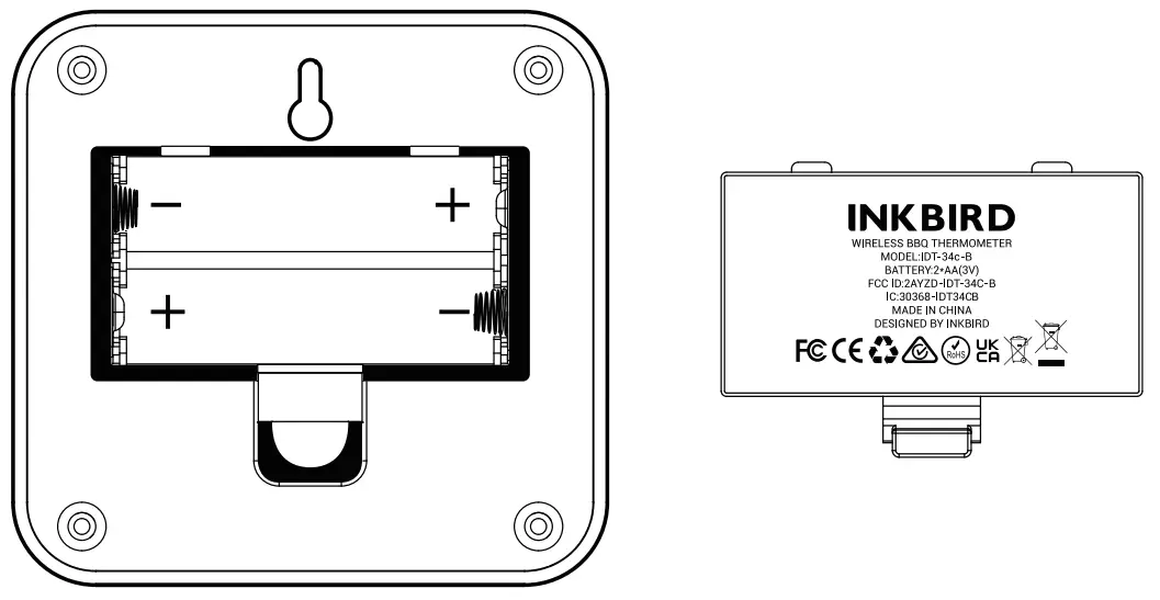 INKBIRD IDT 34c-B Wireless BBQ Thermometer - Fig 2