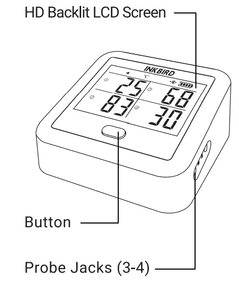 INKBIRD IDT 34c-B Wireless BBQ Thermometer - Fig