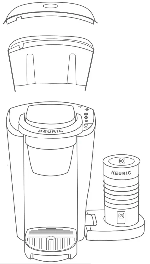 KEURIG K.Latte Serve Coffee and Latte Maker - assembly 14