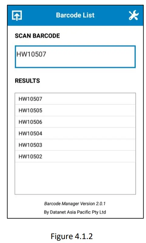 Barcode List Function