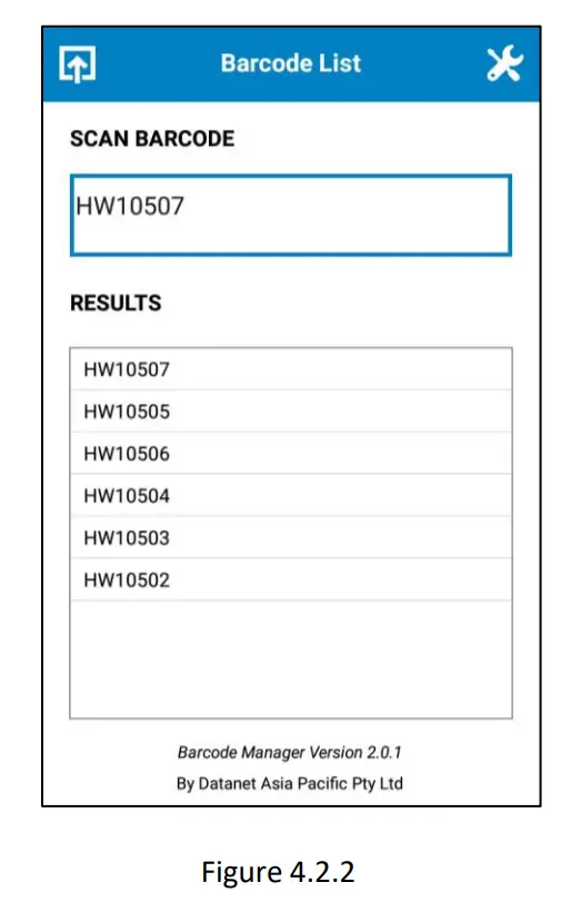 Barcode List Function