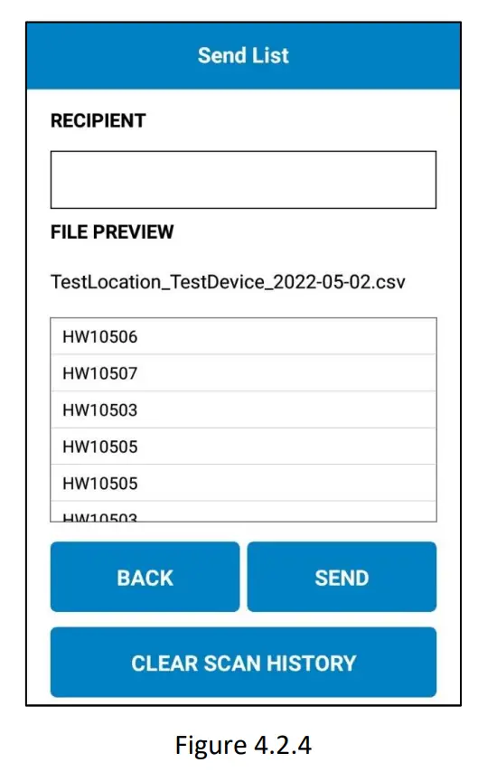 Barcode List Function