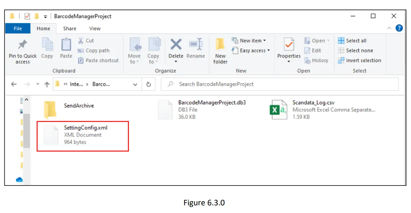 Settings File and Backup Data on the Computer