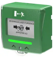 SEWOSY SHOKV1 Alarm Button Green with LED Indication and Alarm Signal