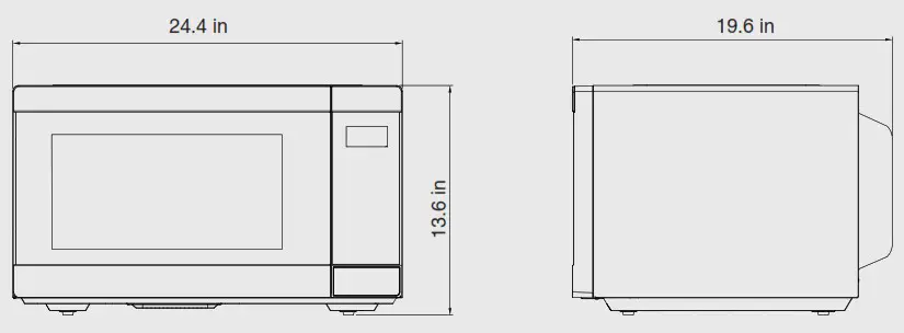 SHARP SMC2266HSS Countertop Microwave Oven - specifications
