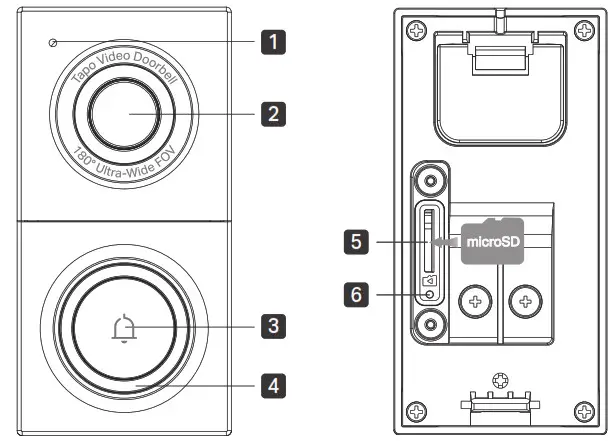 3tp-link Tapo D100C Tapo Smart Video Doorbell Wired - Chime Appearance1