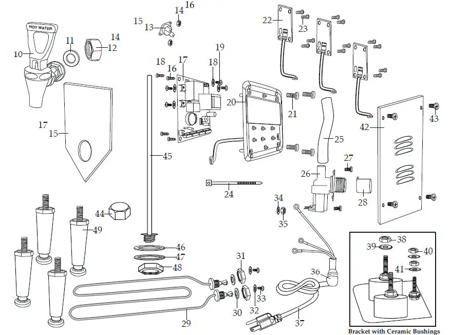 Waring-Commercial-WWB10G-Hot-Water-Dispenser-FIG-2