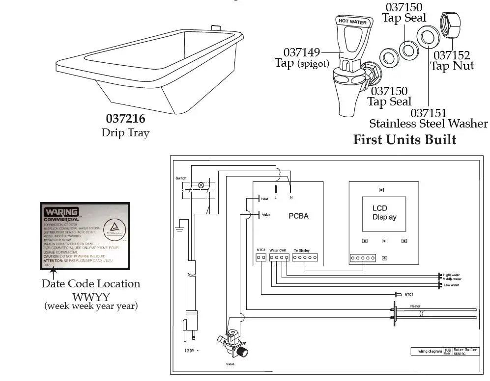Waring-Commercial-WWB10G-Hot-Water-Dispenser-FIG-3