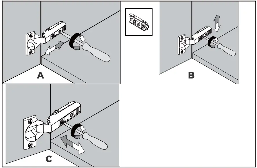 The Home Depot AM1205D-49 Black Aluminum Medicine Cabinet with Mirror - Adjustment