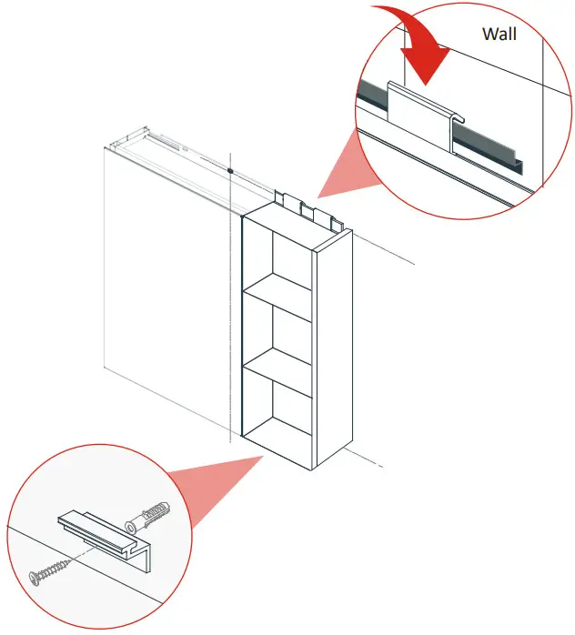 The Home Depot AM1205D-49 Black Aluminum Medicine Cabinet with Mirror - Cabinet on the top mounting