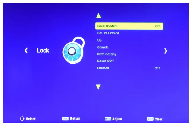 SEURA 19.6, 27.6 Vanity TV Mirror - Lock